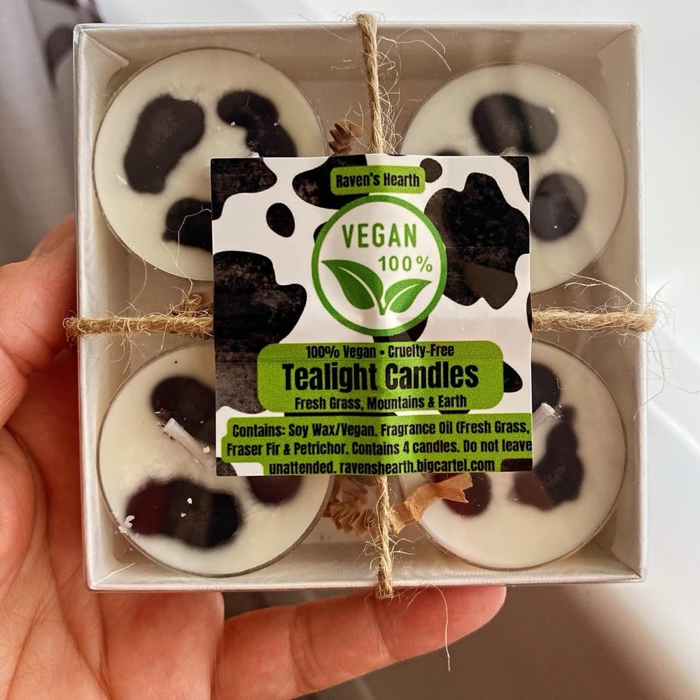 Vegan Tealight Candles | Fresh Grass & Earth Scent